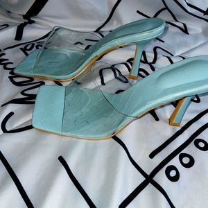 Charlotte Russe heels. Light blue. 8 1/2